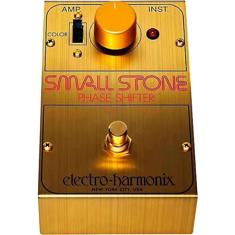 Electro-Harmonix Golden Small Stone Phase Shifter Limited Edition Effects Pedal Gold