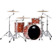 DW SSC Collectors Series 4-Piece Exotic Shell Pack With Nickel Hardware - Natural Lacquer Over Etimoe