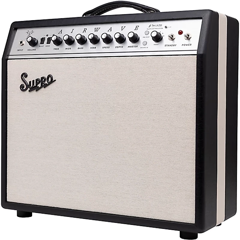 Supro Airwave 1x12 25W Tube Guitar Combo Amp Black