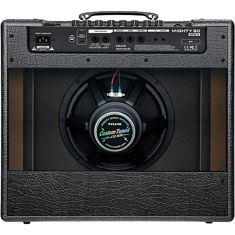 NUX Mighty 60 MKII 60W 7-Channel Modeling Electric Guitar Combo Amp with Bluetooth Black
