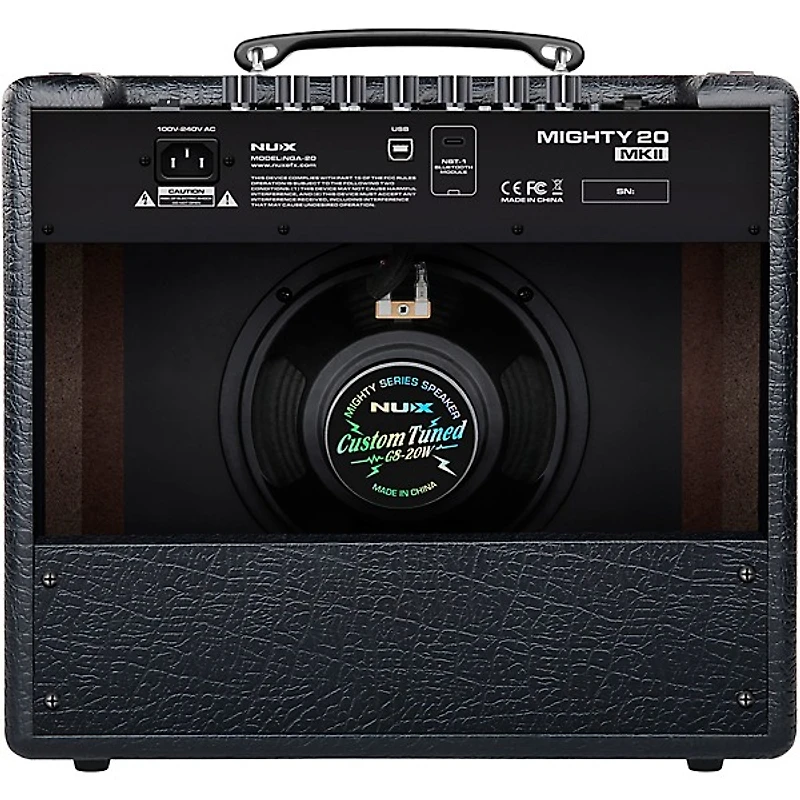 NUX Mighty 20 MKII 20W 7-Channel Modeling Electric Guitar Combo Amp With Bluetooth Black