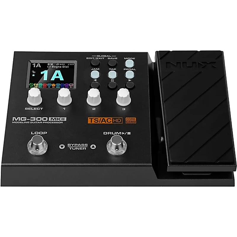 NUX MG-300MKII Multi-Effects and Amp Modeler Pedal Black