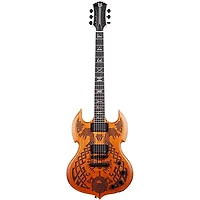 Wylde Audio Barbarian Carveworks Electric Guitar Natural Satin