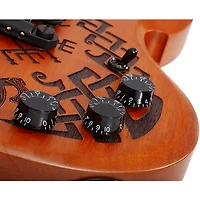 Wylde Audio Barbarian Carveworks Electric Guitar Natural Satin