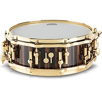SONOR SQ2 Heavy Beech Snare Drum in Classic Ebony High Gloss with Gold Hardware 14 x 5 in.
