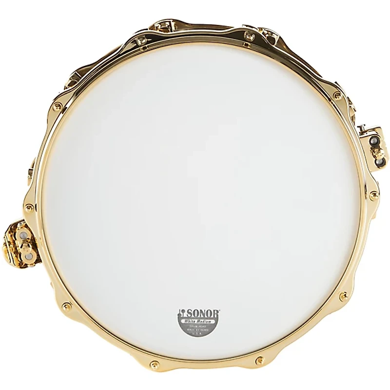 SONOR SQ2 Heavy Beech Snare Drum in Classic Ebony High Gloss with Gold Hardware 14 x 5 in.