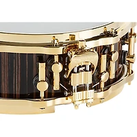SONOR SQ2 Heavy Beech Snare Drum in Classic Ebony High Gloss with Gold Hardware 14 x 5 in.