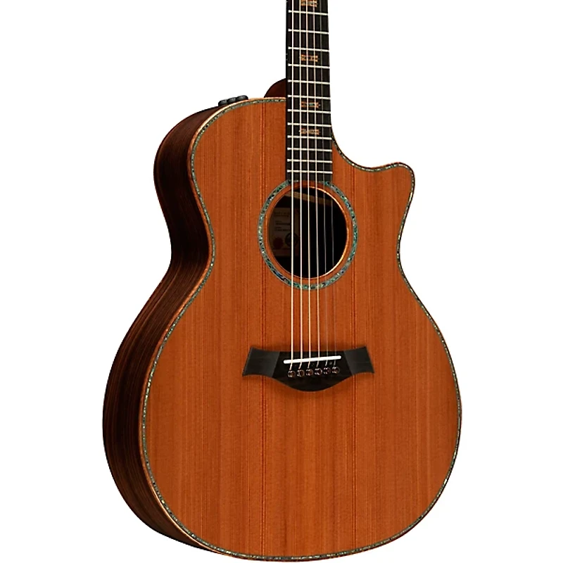 Taylor Custom Redwood-Indian Rosewood Grand Auditorium Acoustic-Electric Guitar Natural