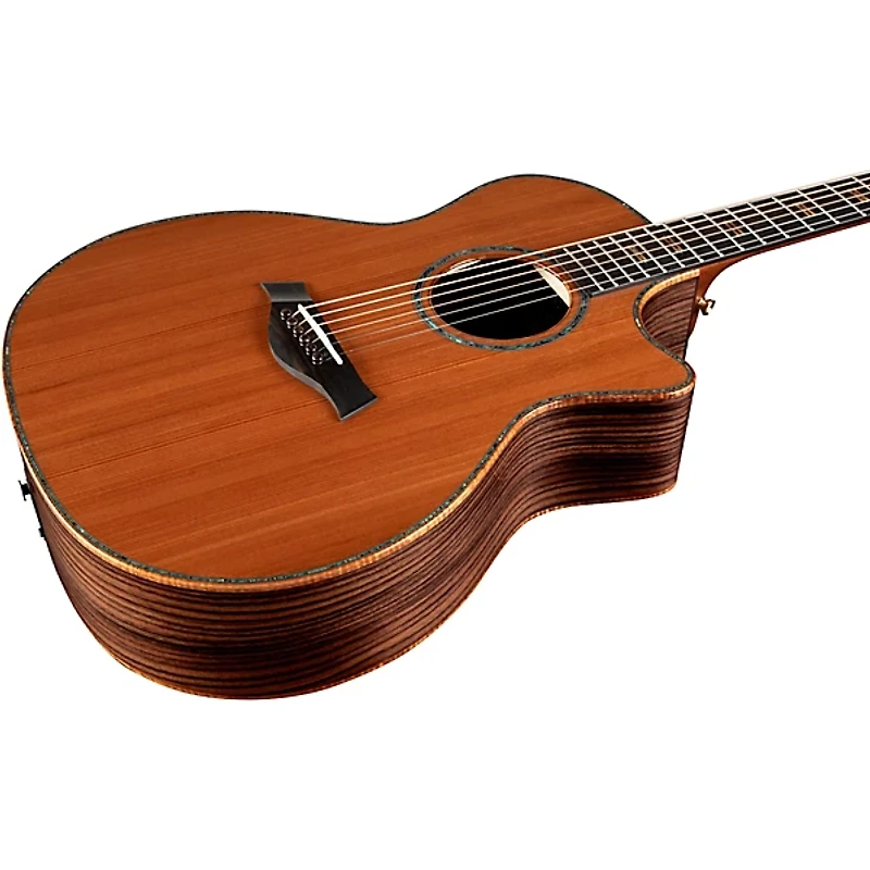 Taylor Custom Redwood-Indian Rosewood Grand Auditorium Acoustic-Electric Guitar Natural