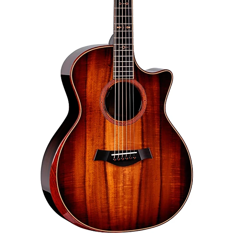 Taylor Custom Hawaiian Koa-Indian Rosewood Grand Auditorium Acoustic-Electric Guitar Shaded Edge Burst