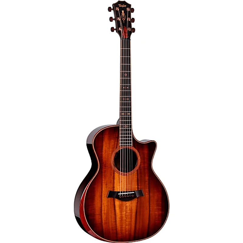 Taylor Custom Hawaiian Koa-Indian Rosewood Grand Auditorium Acoustic-Electric Guitar Shaded Edge Burst