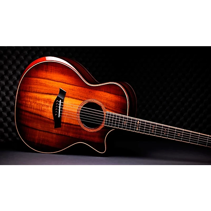 Taylor Custom Hawaiian Koa-Indian Rosewood Grand Auditorium Acoustic-Electric Guitar Shaded Edge Burst