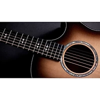 Taylor Custom Sitka Spruce-Big Leaf Maple Grand Auditorium Acoustic-Electric Guitar Cranberry Edgeburst