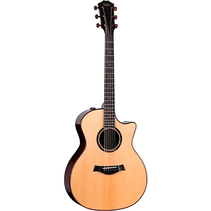 Taylor Custom Torrefied Sitka Spruce-Katalox Grand Auditorium Acoustic-Electric Guitar Natural