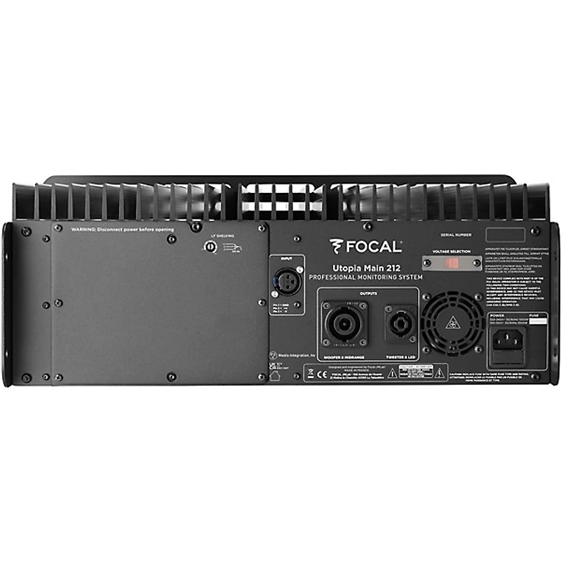 Focal Utopia Main 212 Active Monitoring Speaker System, Black