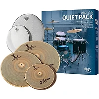 Zildjian LV468RH Low-Volume Cymbal Pack With Remo Silentstroke Heads and Free Bag