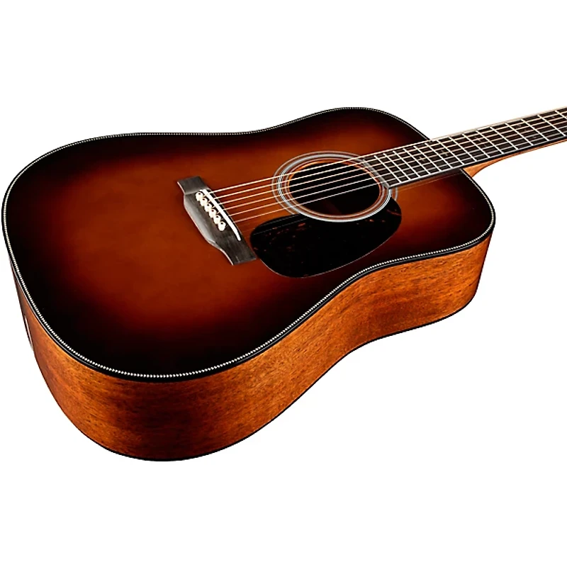 Martin Custom Shop 18 Style Adirondack Spruce-Mahogany Herringbone Dreadnought Acoustic Guitar Ambertone