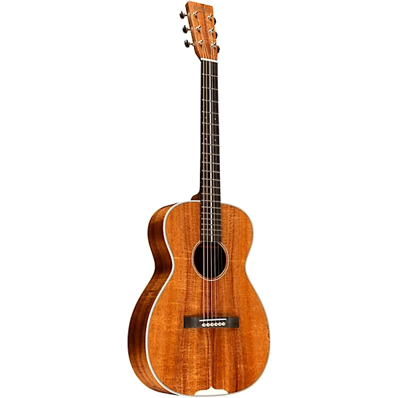 Martin Custom Shop 28 Style All Highly Flamed Koa Concert Acoustic Guitar Natural