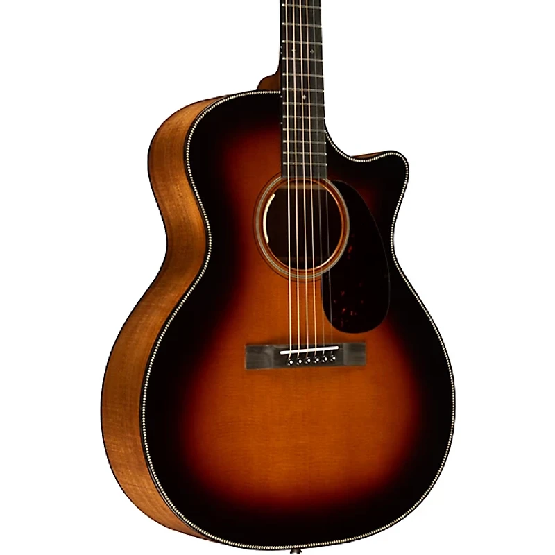 Martin Custom Shop 18 Style Sitka Spruce VTS-Flamed Tasmanian Blackwood Grand Performance Acoustic-Electric Guitar Burst