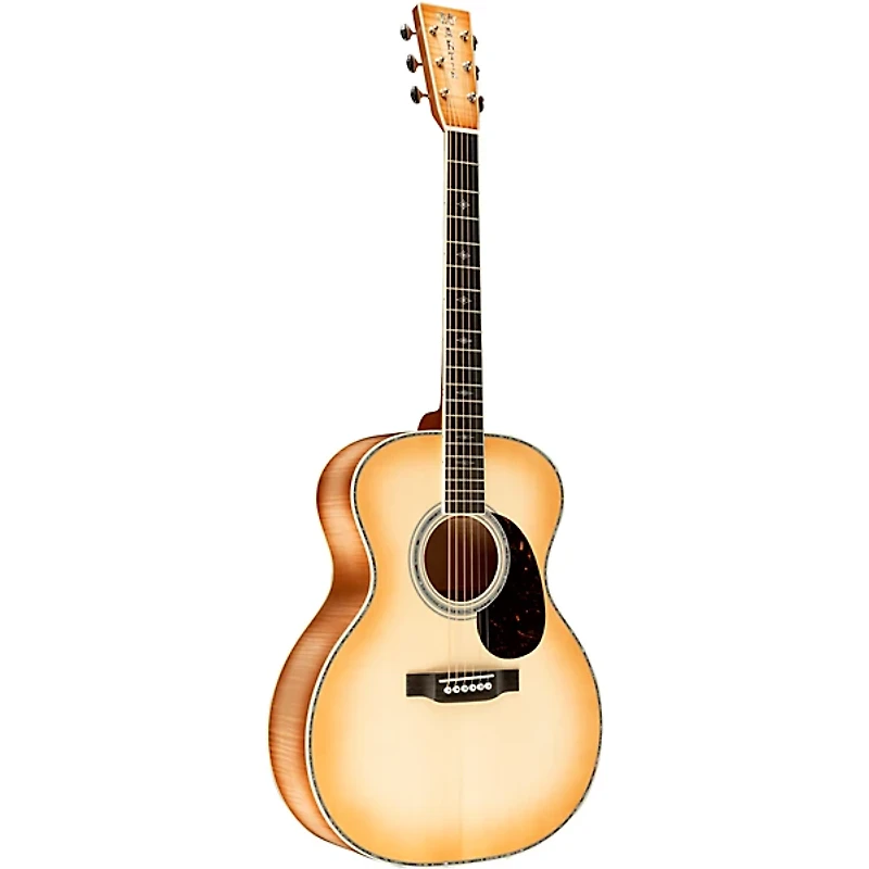 Martin Custom Shop 41 Style European High Altitude Spruce-AAA Pacific Big Leaf Maple Grand Performance Acoustic Guitar Toasted Burst