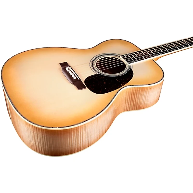 Martin Custom Shop 41 Style European High Altitude Spruce-AAA Pacific Big Leaf Maple Jumbo Acoustic Guitar Toasted Burst