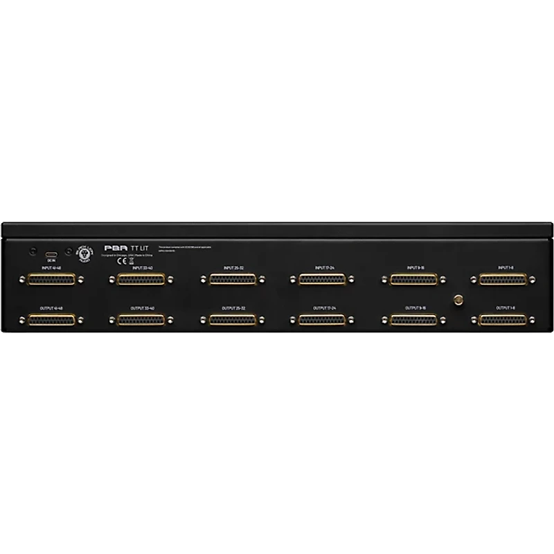 Black Lion Audio PBR TT LIT 96-Point Gold-Plated TT/DB-25 Patchbay