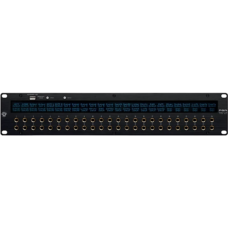 Black Lion Audio PBR TRS3 LIT 48-Point Gold-Plated TRS Patchbay