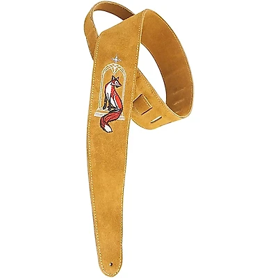 Henry Heller Embroidered Suede Guitar Strap