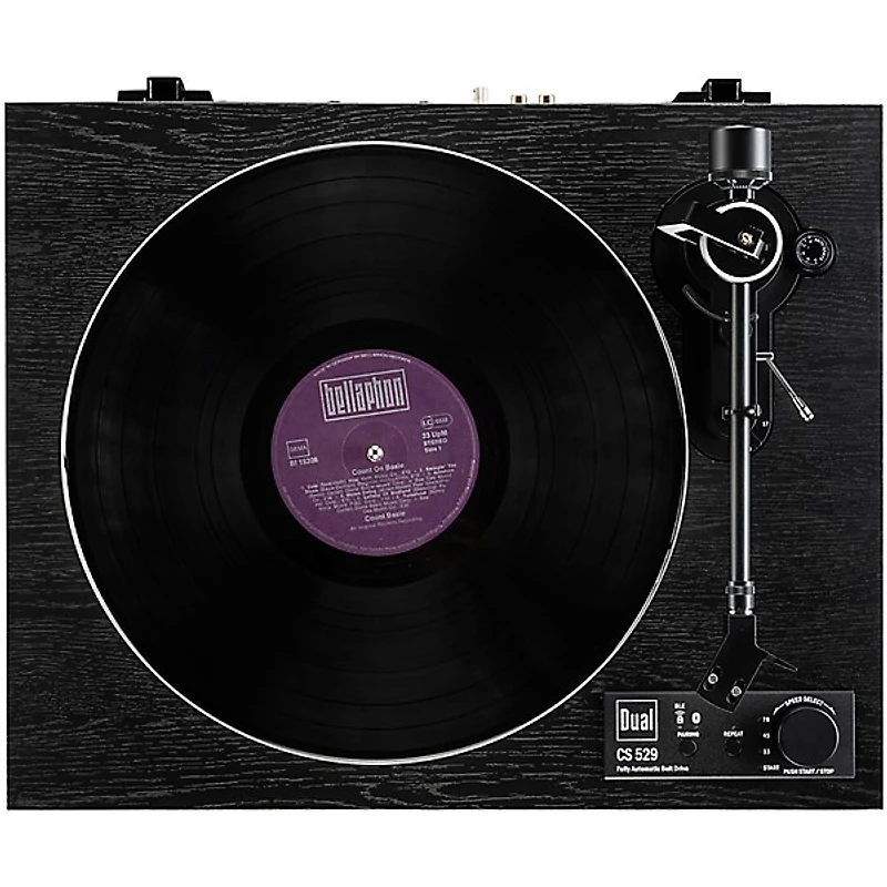 Dual Turntables CS529 Fully Automatic Belt Drive Turntable with Ortofon 2M Red Cartridge and Bluetooth Audio and Function Control Black