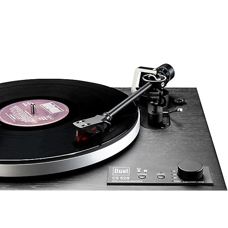 Dual Turntables CS529 Fully Automatic Belt Drive Turntable with Ortofon 2M Red Cartridge and Bluetooth Audio and Function Control Black