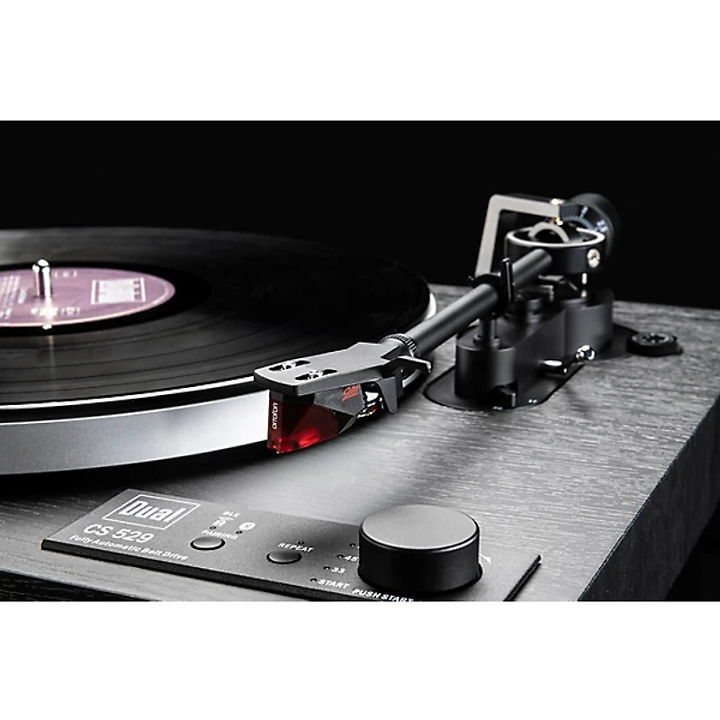 Dual Turntables CS529 Fully Automatic Belt Drive Turntable with Ortofon 2M Red Cartridge and Bluetooth Audio and Function Control Black