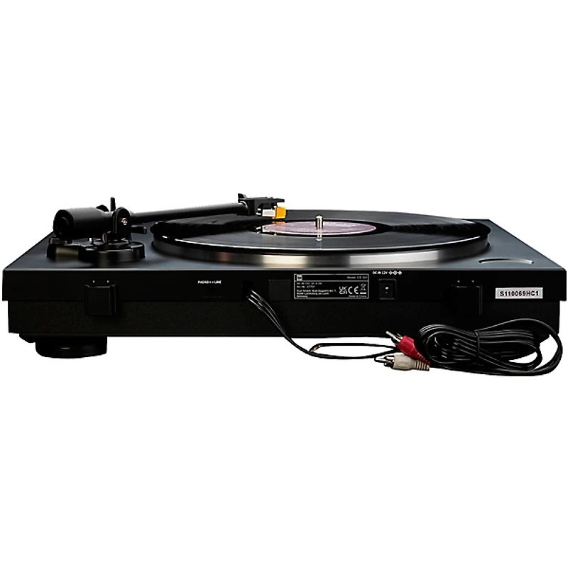 Dual Turntables CS329 Fully Automatic Plug and Play Turntable with Fixed Tonearm and Cartridge Black