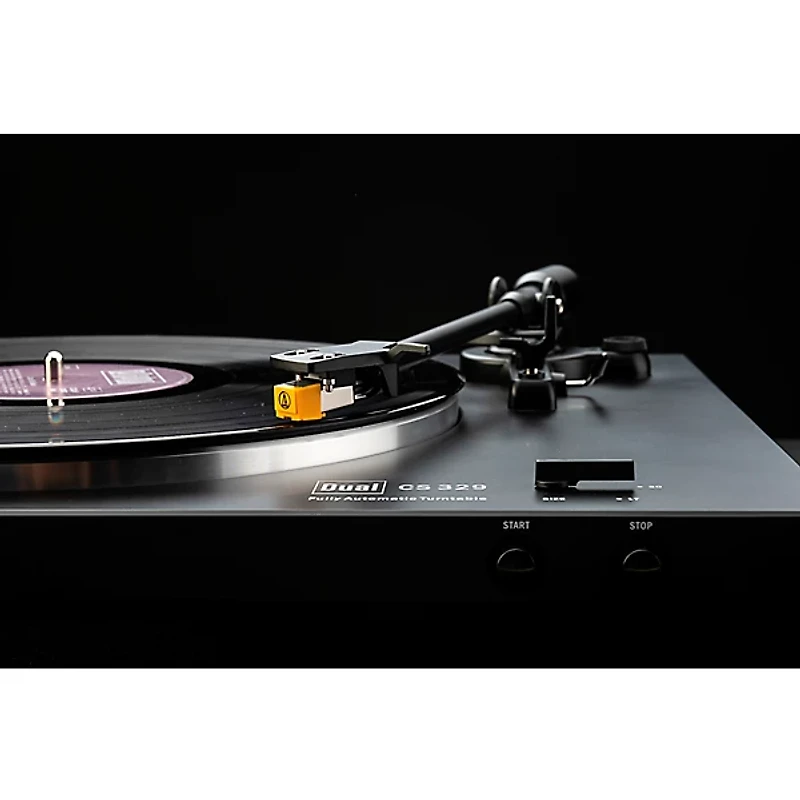 Dual Turntables CS329 Fully Automatic Plug and Play Turntable with Fixed Tonearm and Cartridge Black