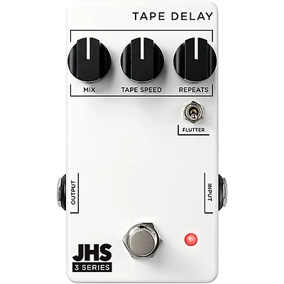 JHS Pedals 3 Series Tape Delay Effects Pedal White