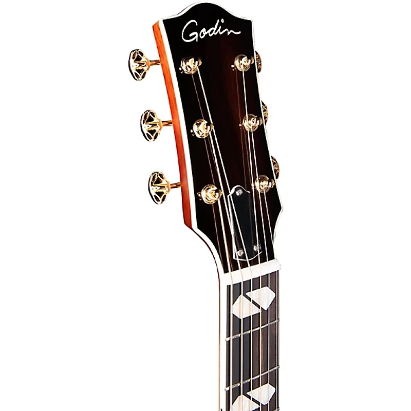 Godin Connaisseur Mahogany Mini Jumbo Acoustic-Electric Guitar Sunset Burst