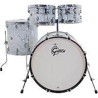 Gretsch Drums Catalina Club 4-Piece Shell Pack With 22" Bass Drum White Satin Flame