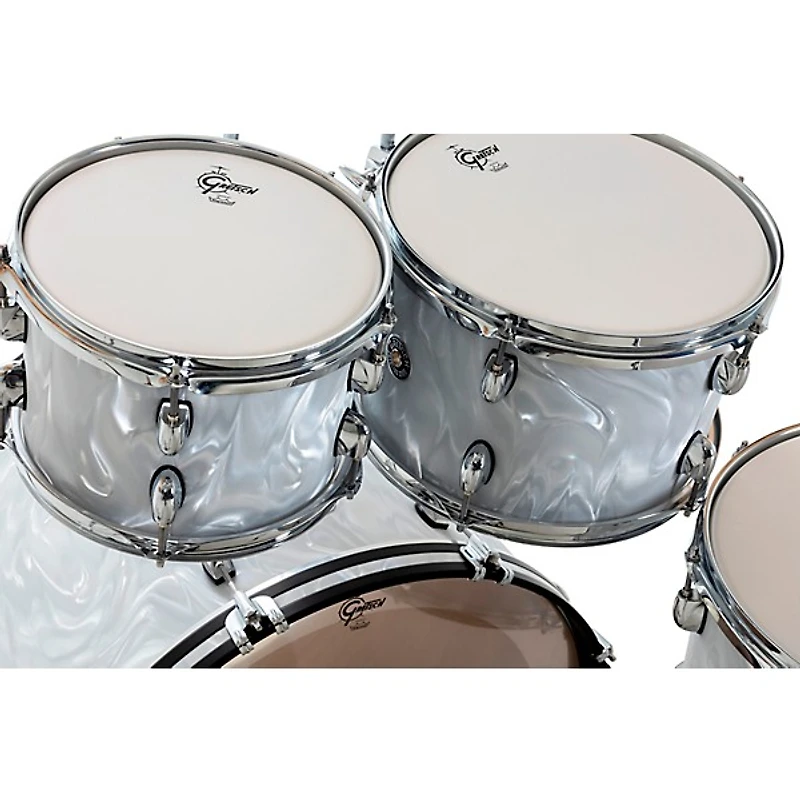 Gretsch Drums Catalina Club 4-Piece Shell Pack With 22" Bass Drum White Satin Flame