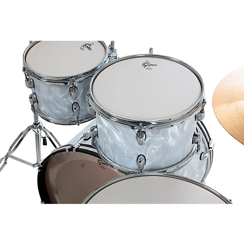 Gretsch Drums Catalina Club 4-Piece Shell Pack With 22" Bass Drum White Satin Flame