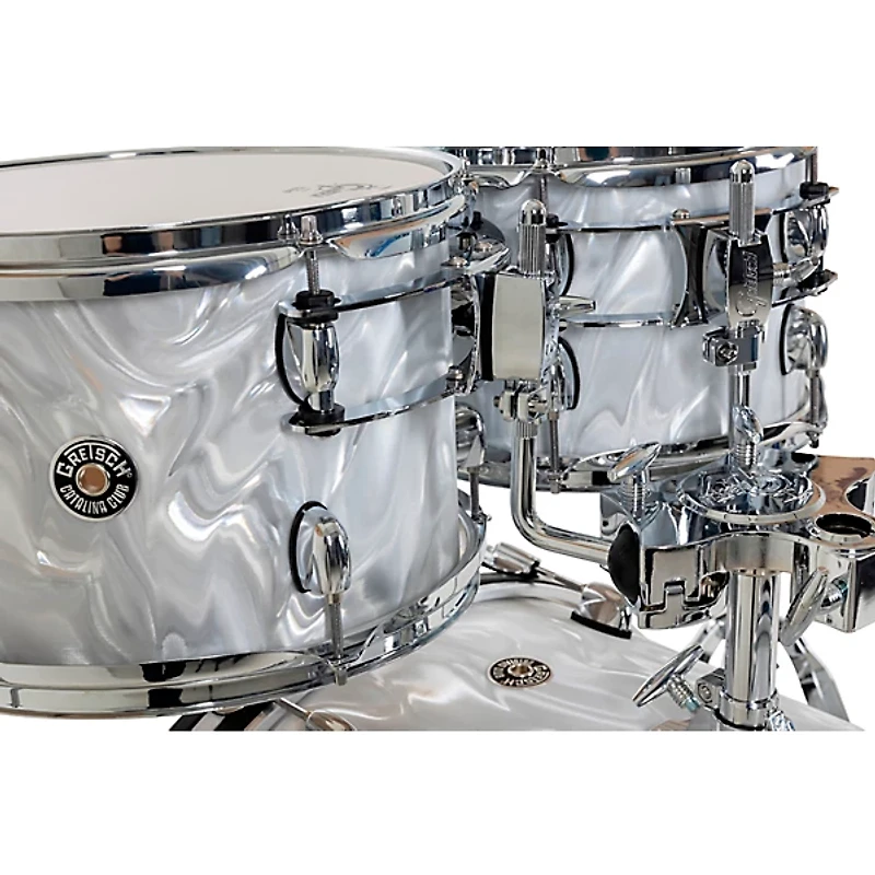 Gretsch Drums Catalina Club 4-Piece Shell Pack With 22" Bass Drum White Satin Flame