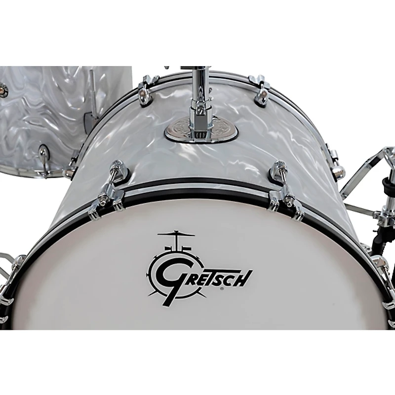 Gretsch Drums Catalina Club 4-Piece Shell Pack With 22" Bass Drum White Satin Flame