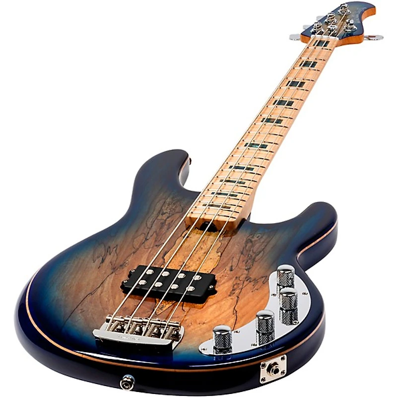 Ernie Ball Music Man BFR StingRay Special 4 Electric Bass Guitar Paua Blue Burst