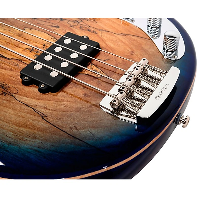 Ernie Ball Music Man BFR StingRay Special 4 Electric Bass Guitar Paua Blue Burst
