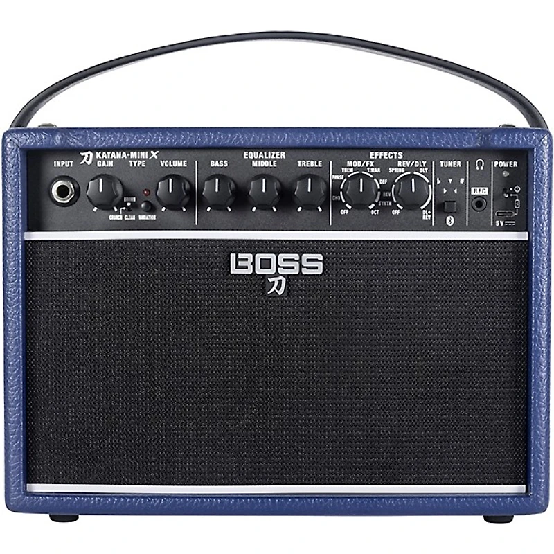 BOSS Katana Mini X 10W 1x5 Limited-Edition Battery-Powered Guitar Combo Amp - Blue