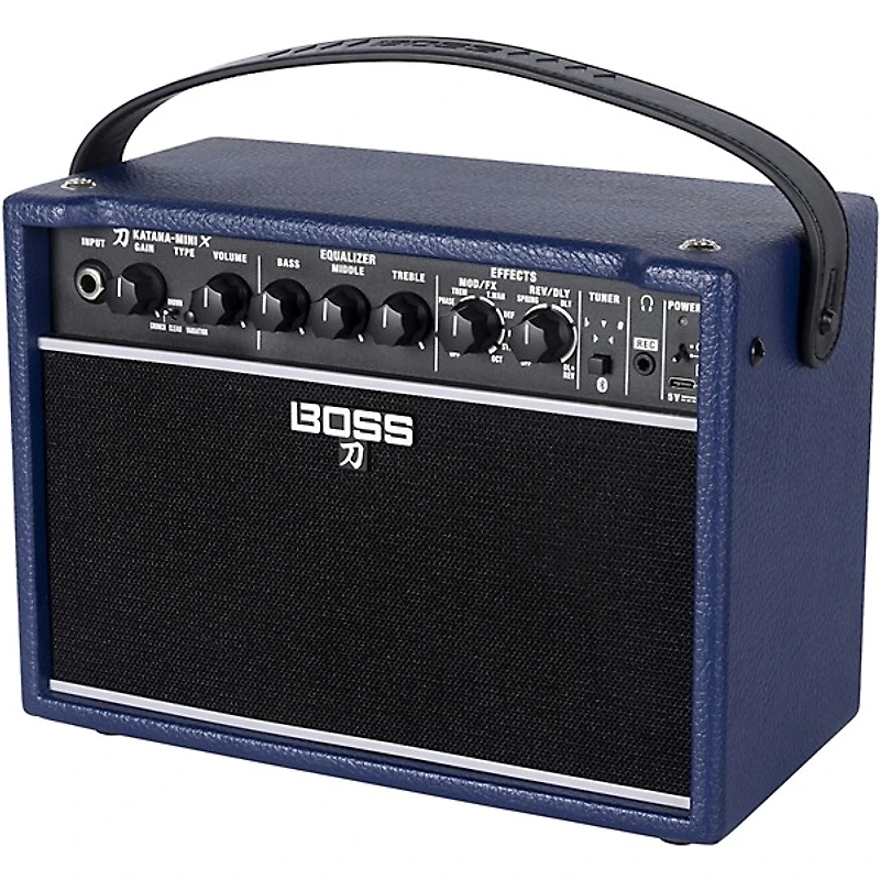 BOSS Katana Mini X 10W 1x5 Limited-Edition Battery-Powered Guitar Combo Amp - Blue