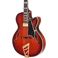 D'Angelico Excel 16 Hollowbody Electric Guitar With Seymour Duncan DA-59 Humbucker Amaretto Burst