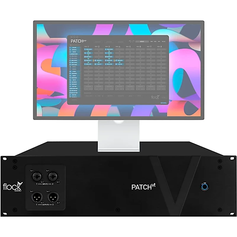 Flock Audio Patch VT 128-point Digitally Controlled Analog Patchbay