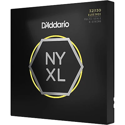 D'Addario NYXL Multi-Scale 6-String Bass Guitar Strings Regular Light (32 - 130)