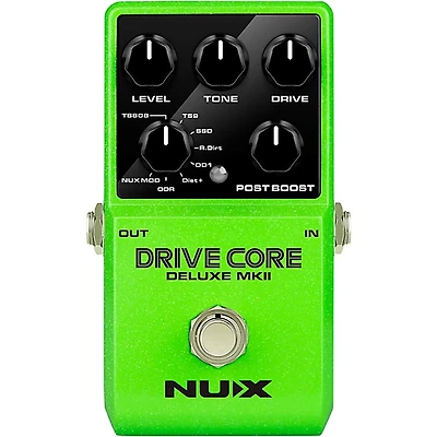 NUX Drive Core Deluxe MKII Overdrive Effects Pedal Green