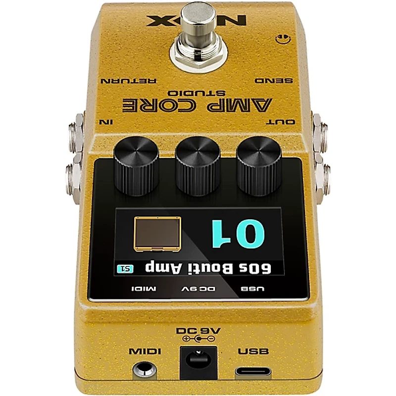 NUX Amp Core Studio Amp Modeling Pedal Gold