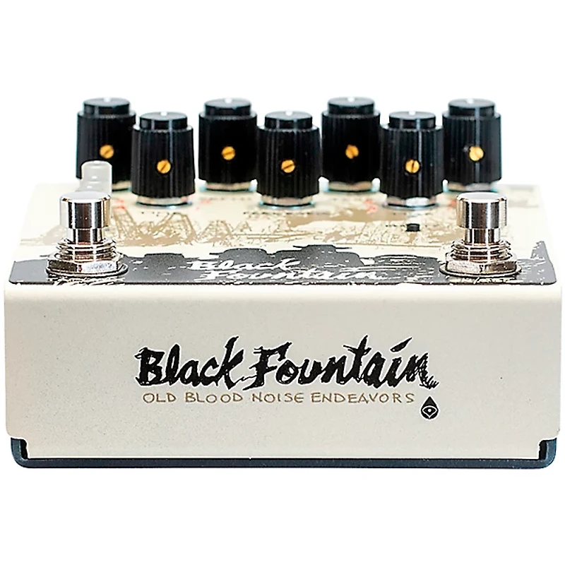 Old Blood Noise Endeavors Black Fountain Stereo Delay Effects Pedal Cream